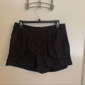 Black button lululemon shorts
